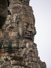 Fototapeta na wymiar Bayon temple at Angkor Thom in Cambodia