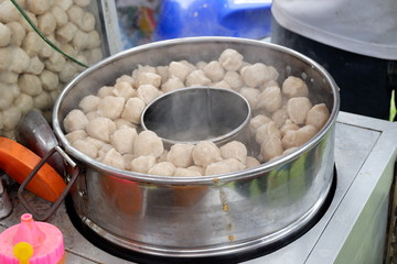 beef meatballs are still hot
