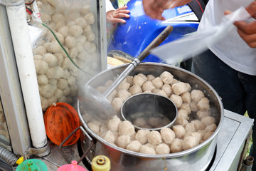 beef meatballs are still hot