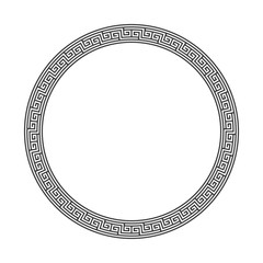 Round frame greek style.