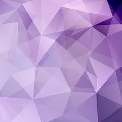 Abstract mosaic background. Triangle geometric background. Design elements. Vector illustration. Violet, purple, pink, white colors.