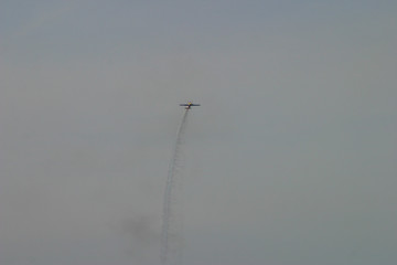 Acrobatic airplane. Air Races. Barcelona. Year 2005