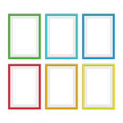 Colorful photo frames.