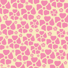 Floral vector seamless pattern