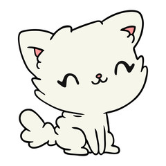 cartoon cute kawaii fluffy cat