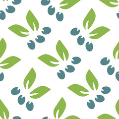Simple floral seamless pattern.