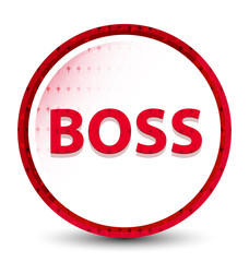 Boss misty frozen red round button