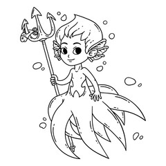Male mermaid.