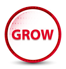 Grow misty frozen red round button