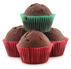 Freshly prepared homemade muffin