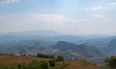 Panoramic of Xieng Khouang province, Laos