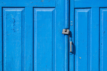 old door with lock