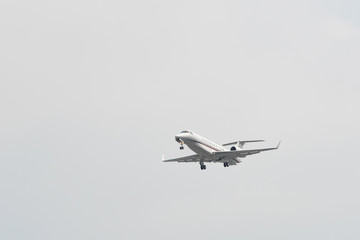 Airplane landing at Tan Son Nhat Airport