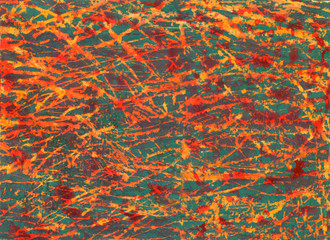 Abstract texture. Splashes watercolor background. Grunge style Hand made red and green brush colors painting. paper texture surface is rough