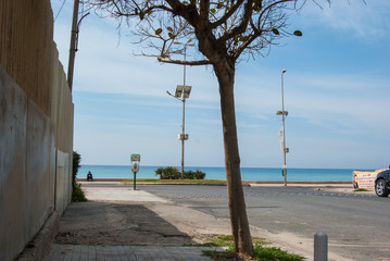 Tyre Lebanon Beach view from a street