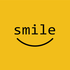 Smile Logo Vector Template. Smile icon vector