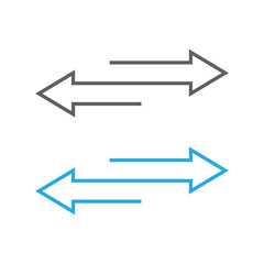 reverse icon. Flip over or turn arrow. Reverse sign