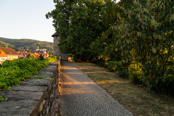 Entlang der Stadtmauer in Wernigerode