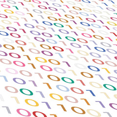 Background with binary code 