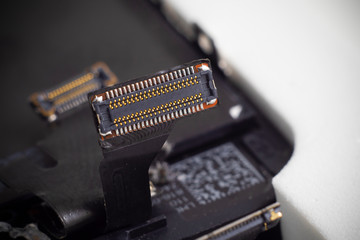 Cell phone module with other parts of device, service and repair concept