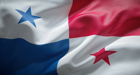 Bandera oficial de la República de Panamá.