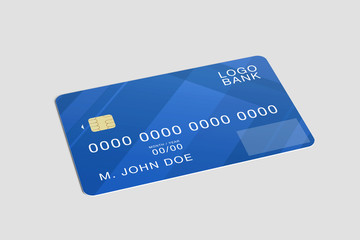 Mock up of a credit card