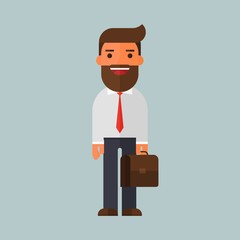 businessman character avatar icon