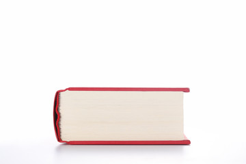 red book isolated on white background with copy space for your text