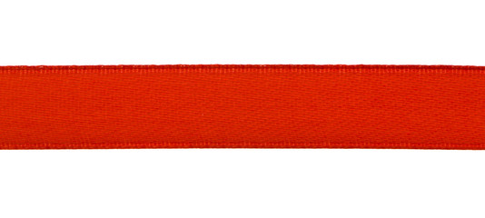 red ribbon isolated on white background