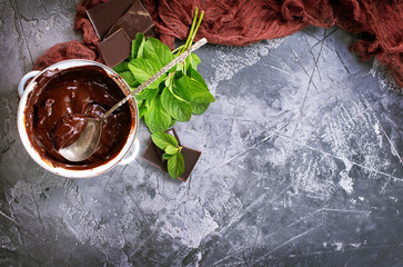 chocolate sauce