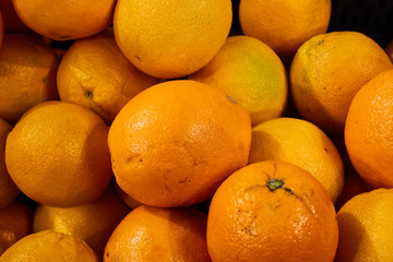 Fresh mandarin oranges texture. Background with close-up shooting