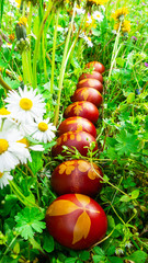 uova di Pasqua colorate