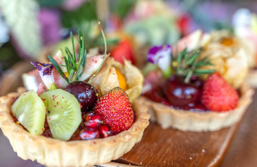 Fruit Home Made Raspberry Tart Cakes