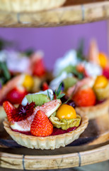 Fruit Home Made Raspberry Tart Cakes
