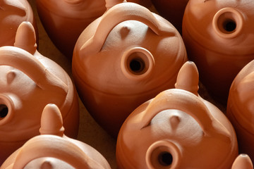 traditional Spanish ceramics, called botijo