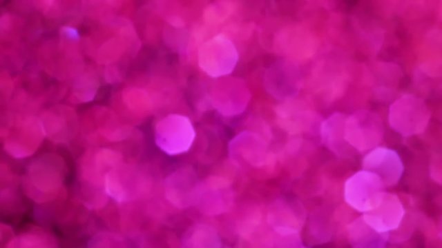 Pink Glamour magical bokeh lights background. Full HD video.