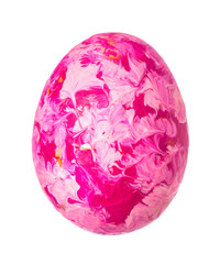 Colorful Easter Egg isolated on white