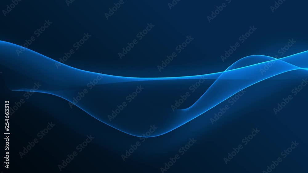 Poster looped animation. abstract wavy background in dark blue color with smooth wave. modern colorful wall