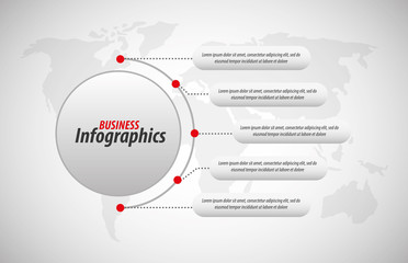 Business infographics template