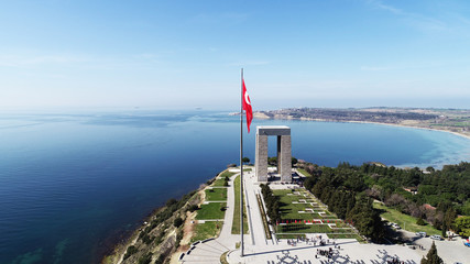 The &Ccedil;anakkale Martyrs' Memorial is a commemoration to the service of Turkish soldiers who participated at the Battle of Gallipoli, during the First World War.