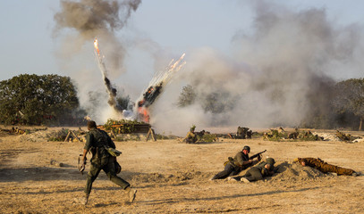 Military-historical festival in Crimea. Battle for Sevastopol (1944)