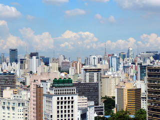 Naklejka premium Sao Paulo downtown view