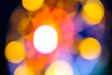 Multicolored blurred background with camera effect. Bokeh for your design. Stock photo