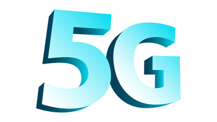 5g wireless technology 3d vector symbol conception