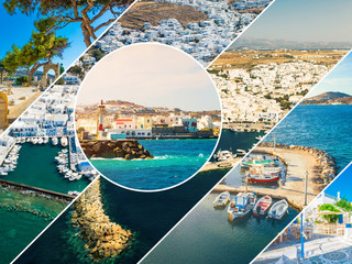 Collage of sights and scenes of Greece