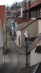 narrow street in medieval oart of noerdlingen