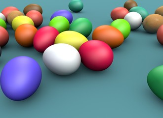3d rendering Easter holiday composition, greeting concept.