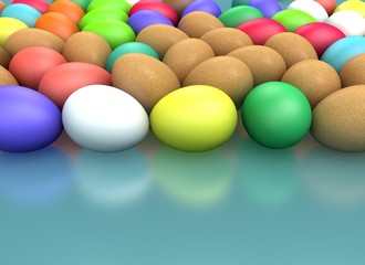 3d rendering Easter holiday composition, greeting concept.