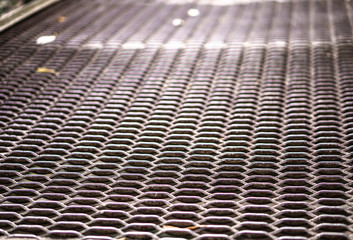 Old lattice, mesh. Decorative mesh, grunge texture. Stock photo