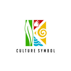 Culture Symbol Logo.
